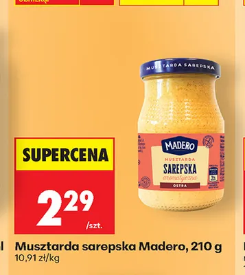 Musztarda sarepska Madero promocja w Biedronka