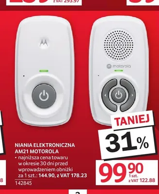Niania elektroniczna Motorola AM21 promocja w Selgros