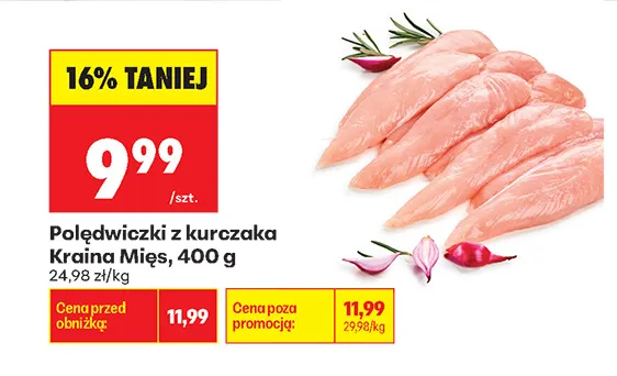 Polędwiczki z kurczaka Kraina Mięs promocja w Biedronka