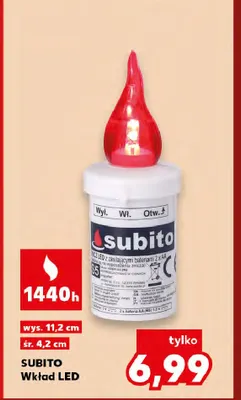 Wkład LED Subito wys. 11,2 cm śr. 4,2 promocja w Kaufland