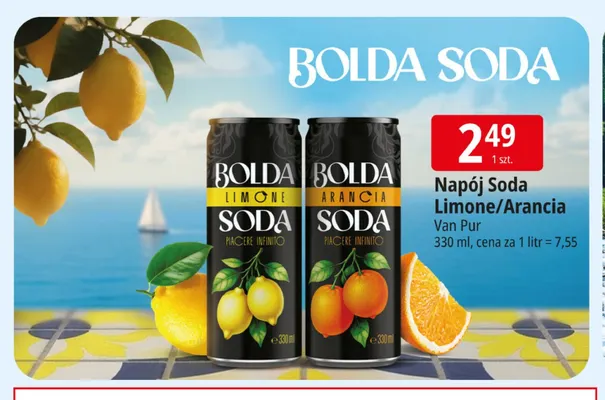 Napój Soda Limone Bolda promocja w Leclerc