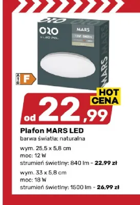 Plafon Mars LED promocja w Bricomarche