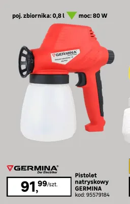 Pistolet natryskowy Germina promocja w Leroy Merlin