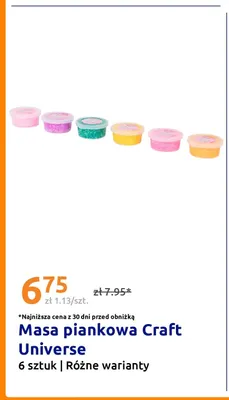 Masa piankowa 6-pak Craft Universe promocja w Action