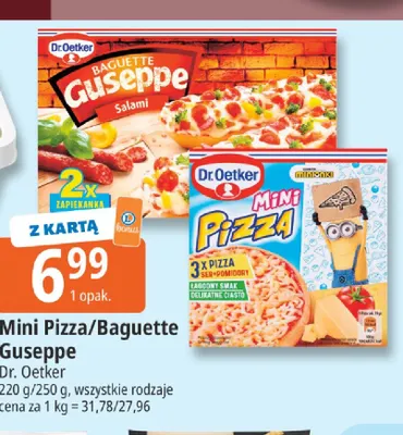 Mini pizza Guseppe Dr. Oetker promocja w Leclerc