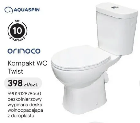 Kompakt WC Orinoco Twist promocja w Castorama