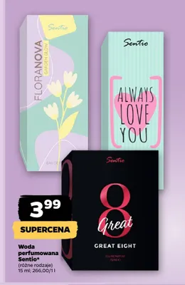 Woda perfumowana Sentio 8 Great promocja w Netto