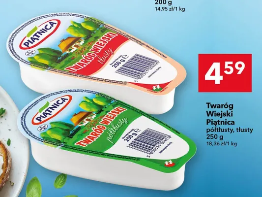 Twaróg Wiejski Piątnica półtłusty promocja w LEWIATAN