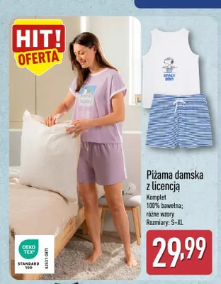 Piżama damska z licencją promocja w Aldi