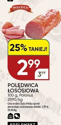 Polędwica łososiowa Polonus promocja w Chata Polska