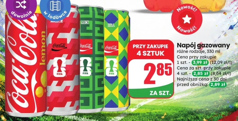 Napój gazowany Coca-Cola promocja w Dino