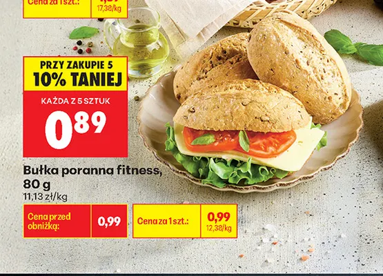 Bułka poranna fitness promocja w Biedronka