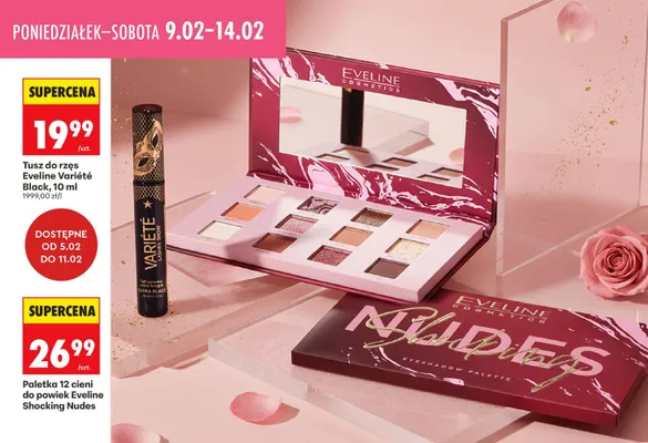 Paletka 12 cieni do powiek Shocking Nudes promocja w Biedronka