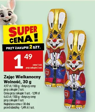 Zając Wielkanocny Wolność promocja w Twój Market