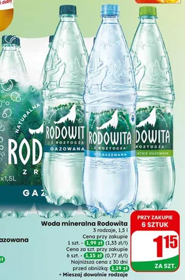 Woda mineralna niegazowana promocja w Dino