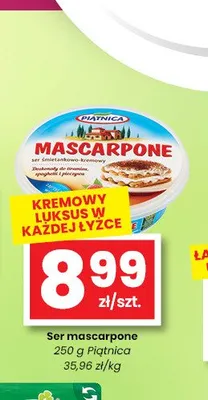 Ser mascarpone Piątnica promocja w emma MARKET