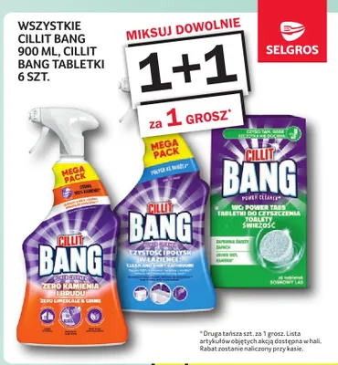Płyn do czyszczenia Cillit Bang Czystość i Połysk w Łazience 900 ml promocja w Selgros