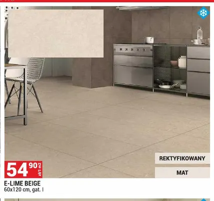Gres E-Lime Beige 60x120 cm promocja w Merkury Market