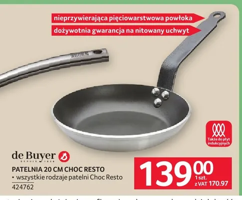 Patelnia 20 cm de Buyer Choc Resto promocja w Selgros