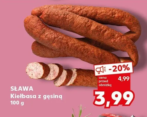 Kiełbasa z gęsiną promocja w Kaufland