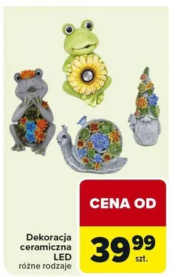 Dekoracja ceramiczna LED różne rodzaje promocja w Carrefour