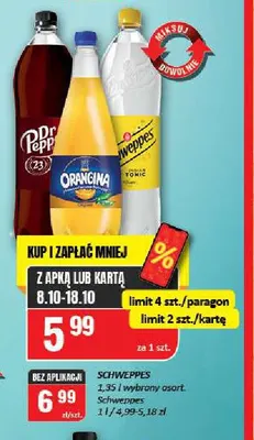 Napój gazowany Schweppes promocja w Chorten
