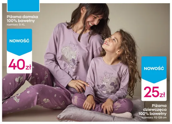 Piżama dziewczęca 100% bawełny promocja w Pepco