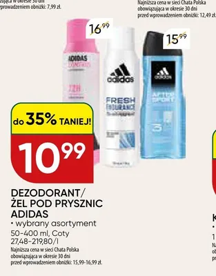 Dezodorant Adidas promocja w Chata Polska