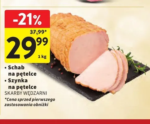 Schab na pętelce Skarby Wędzarni promocja w Intermarche
