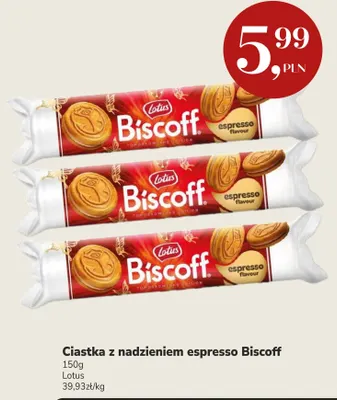 Ciastka z nadzieniem espresso Biscoff Lotus promocja w Market Point