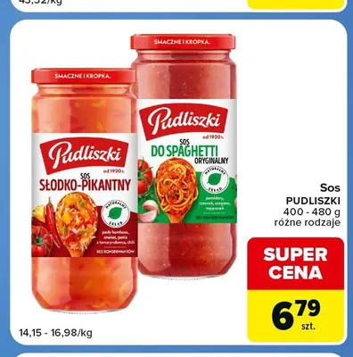 Sos słodko-pikantny Pudliszki promocja w Carrefour Market