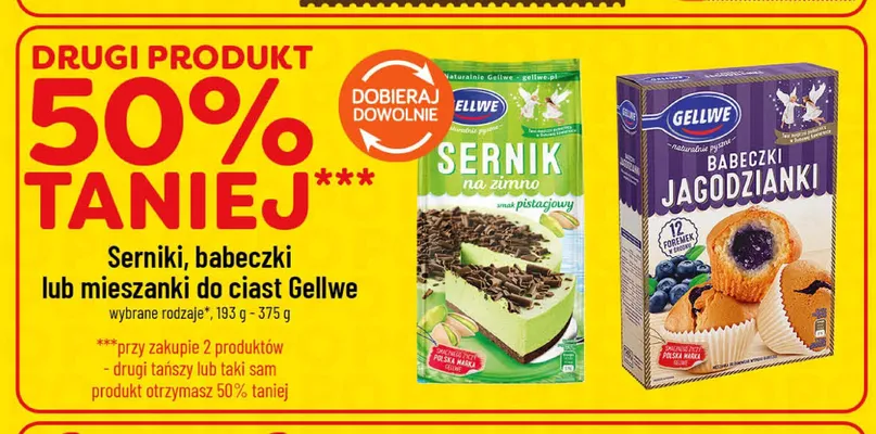 Babeczki Jagodzianki Gellwe promocja w POLOmarket