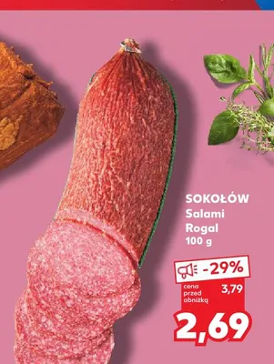 Salami Rogal Sokołów promocja w Kaufland