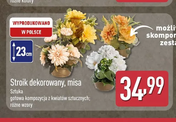 Stroik dekorowany misa promocja w Aldi