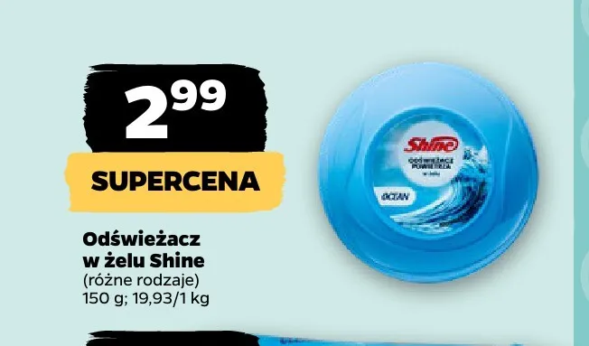 Odświeżacz w żelu Shine promocja w Netto