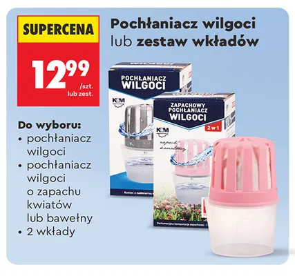 Pochłaniacz wilgoci o zapachu bawełny K & M promocja w Biedronka