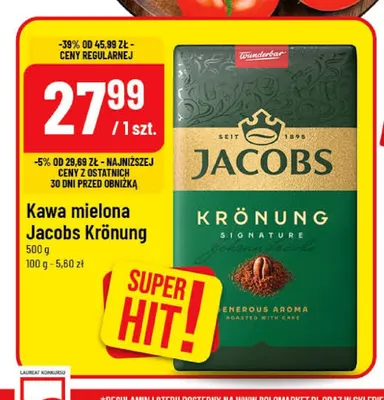 Kawa mielona Jacobs Krönung promocja w POLOmarket