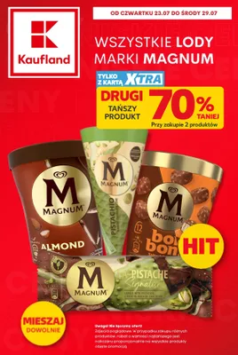 Lody marki Magnum promocja w Kaufland