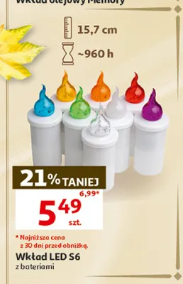 Wkład LED S6 z bateriami promocja w Auchan