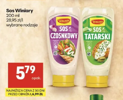 Sos czosnkowy Winiary promocja w Delikatesy Centrum