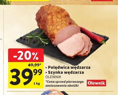 Polędwica wędzarza Olewnik promocja w Intermarche