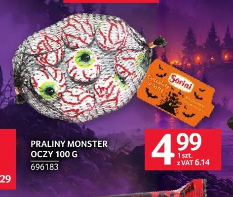 Praliny Monster Oczy Sorini promocja w Selgros