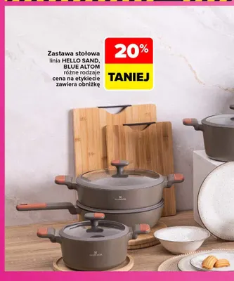 Zastawa stołowa linia Hello Sand, Blue Altom Design promocja w Carrefour