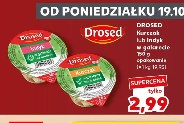 Indyk w galarecie Drosed promocja w Kaufland