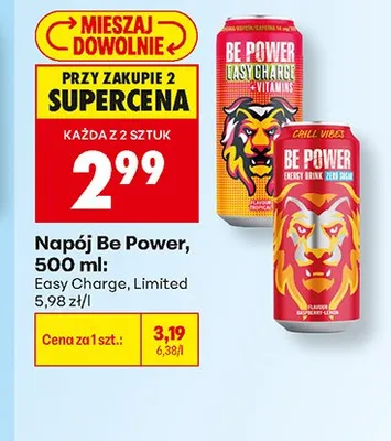 Napój energetyczny  promocja w Biedronka
