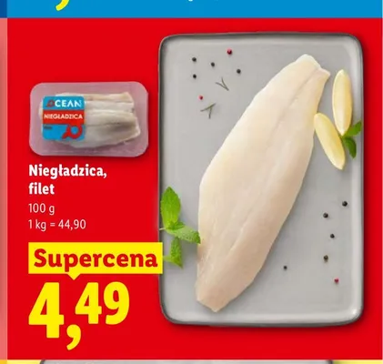 Niegładzica filet Ocean promocja w Lidl