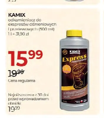 Odkamieniacz do ekspresów ciśnieniowych i przelewowych Kamix promocja w Drogerie Jawa
