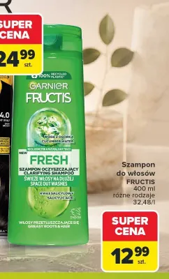 Szampon do włosów Garnier Fructis Fresh promocja w Carrefour