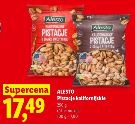 Pistacje kalifornijskie promocja w Lidl