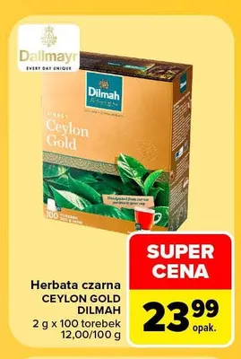 Herbata czarna Dilmah Ceylon Gold promocja w Carrefour Market